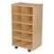 Childcraft Mobile Cubby Unit with Locking Casters, 10 Tray Capacity